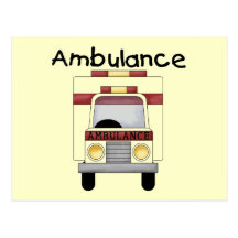 Ambulance Tshirts and Gifts Post Card