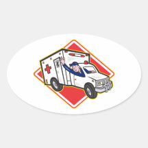 Ambulance Vehicle Emergency Medical Technician Par Sticker