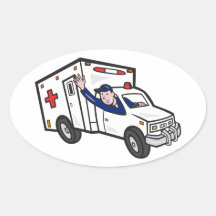 Ambulance Vehicle Emergency Medical Technician Par Sticker