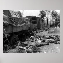 Ambushed Germans in Chambois France World War II Posters