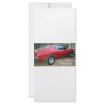 AMC JAVELIN AMX 1974 RACK CARD