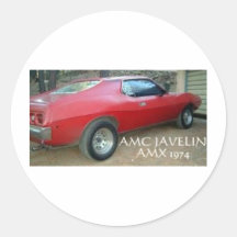 AMC JAVELIN AMX 1974 STICKER
