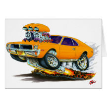 AMC Javelin Orange Car Card