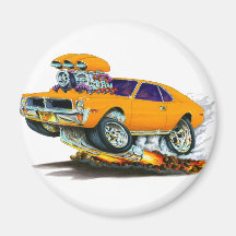 AMC Javelin Orange Car Fridge Magnets