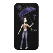 Ame and Butterflies iPhone 4 Cases