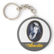 Amelia Earhart- Aviator Keychain