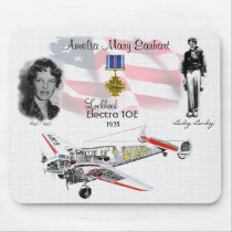 Amelia Earhart-Aviator Mousepads