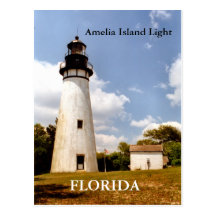 Amelia Island Light, Florida Postcard
