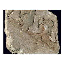 Amenophis IV  with baboons, New Kingdom Postcards