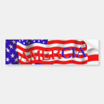 AMER CIA flag design (America) Bumper Stickers