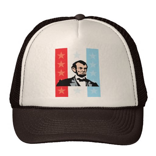 America - Abraham Lincoln President United States Mesh Hats