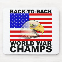 America: Back to Back World War Champs Mouse Pads