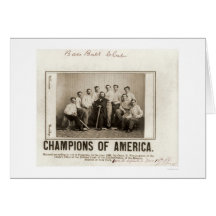 America Baseball Champions 1865 Greeting Cards