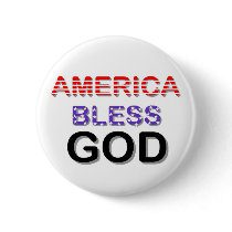 America Bless God Buttons
