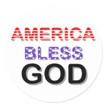 America Bless God Sticker