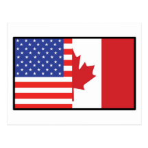 America Canada Postcard