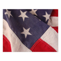 America flag small invitation