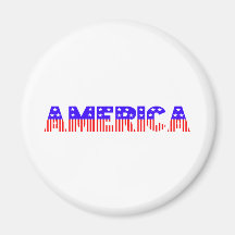 America Fridge Magnet