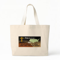 AMERICA GOD DIDNT MOVE TOTE BAG
