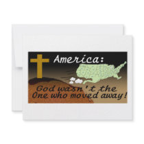 AMERICA GOD DIDNT MOVE PERSONALIZED ANNOUNCEMENT
