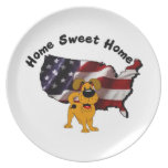 America: Home Sweet Home - USA Silhouette Dinner Plates