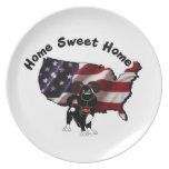 America: Home Sweet Home - USA Silhouette Party Plate