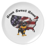 America: Home Sweet Home - USA Silhouette Plates