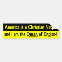 America is a Christian Nation bumper sticker