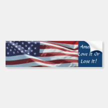 America, Love It Or Lose It Bumper Stickers