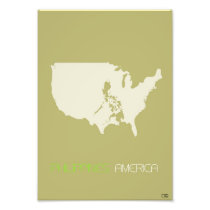 America multicultural photographic print