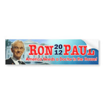 America Needs a Doctor in the House! Bumper Sticker