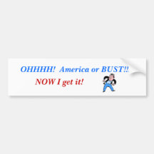 America or Bust(ed) Bumper Stickers