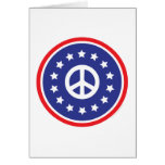 America Red, White, Blue Peace Sign
