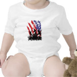 America Rocks - emo rock punk band usa flag Tshirt
