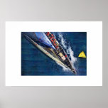 america s cup Sailing, sailboat, sailboat race Poster