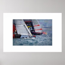 america s cup Sailing, sailboat, sailboat race Print