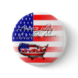 America Salutes It's Fallen Heroes 9/11 Button