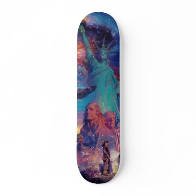 America Skateboard by CreamOfTheCrop