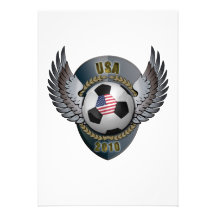 America Soccer Crest Personalized Invitation