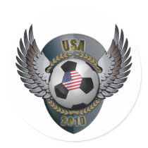America Soccer Crest Stickers
