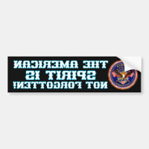 America Spirit Is Not Forgotten Front Bumper Bumper Sticker