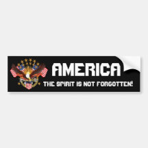 America Spirit Is Not Forgotten Please See Notes Bumper Stickers