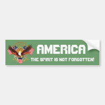 America Spirit Is Not Forgotten Please See Notes Bumper Sticker