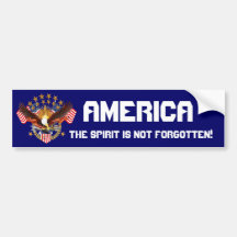 America Spirit Is Not Forgotten Please See Notes Bumper Sticker