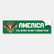 America Spirit Is Not Forgotten Please See Notes Bumper Sticker