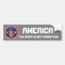 America Spirit Is Not Forgotten Please See Notes Bumper Sticker