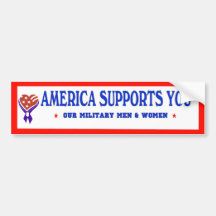 America Supports You BUMPER Bumper Sticker