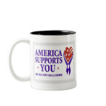 America Suppots You DARK Coffee Mug