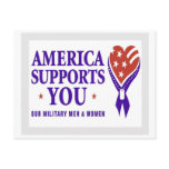 America Suppots You DARK Post Card