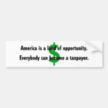 America Taxpayer Bumper Sticker